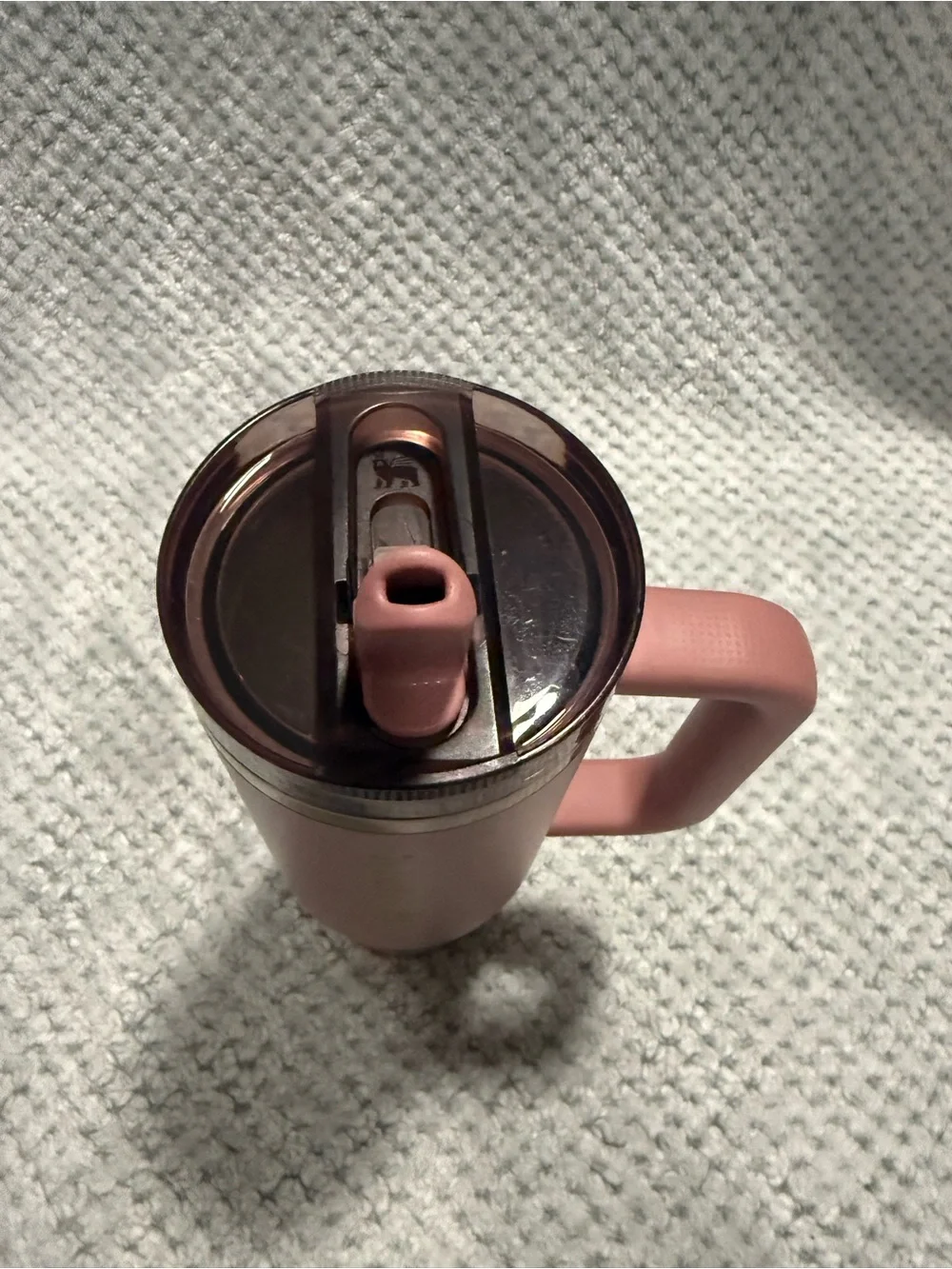 Stanley Pink Mug with Handle and Gold Logo